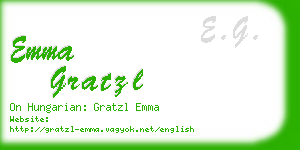 emma gratzl business card
